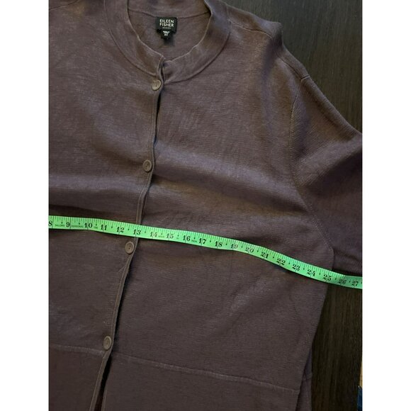 Eileen Fisher Silk Blend Long Button Cardigan Size 2X - Picture 6 of 7
